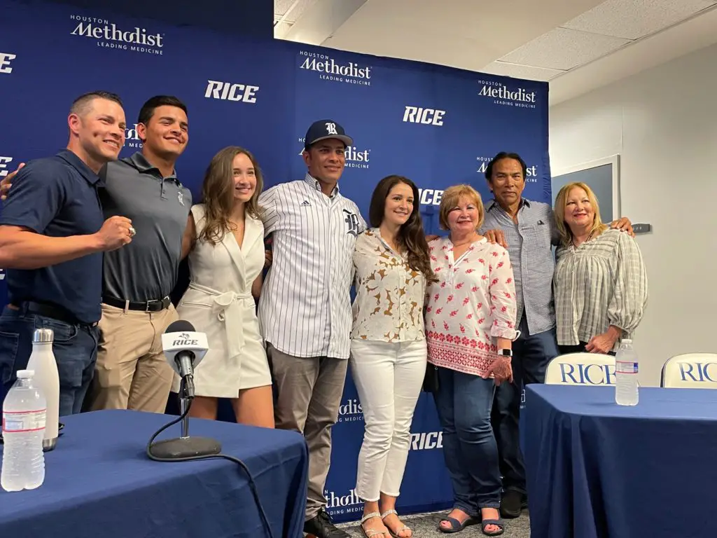 Rice Owls baseball: Jose Cruz, Jr. brings family atmosphere to Rice  baseball program with his dad, Jose Cruz, by his side - ABC13 Houston