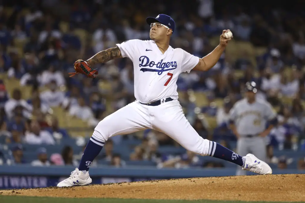 Julio Urías 7 Los Angeles Dodgers baseball player El Culichi