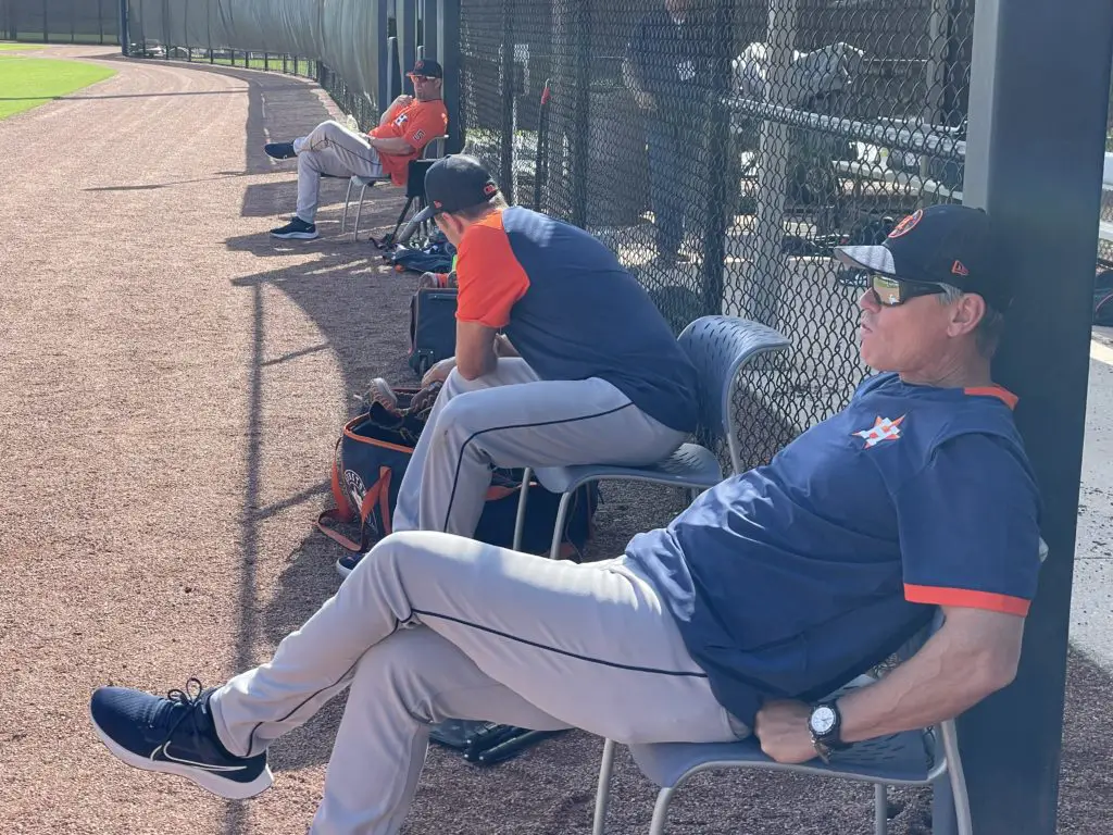 Jeff Bagwell finishes at Astros camp, Craig Biggio begins