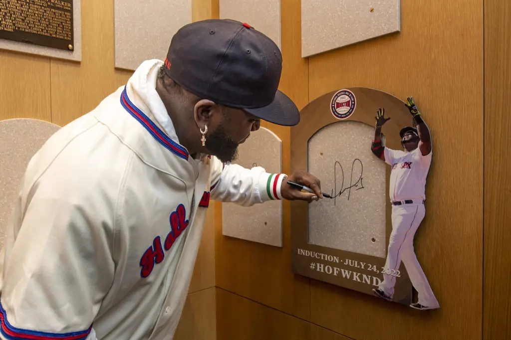 First look at David Ortiz's Hall of Fame plaque