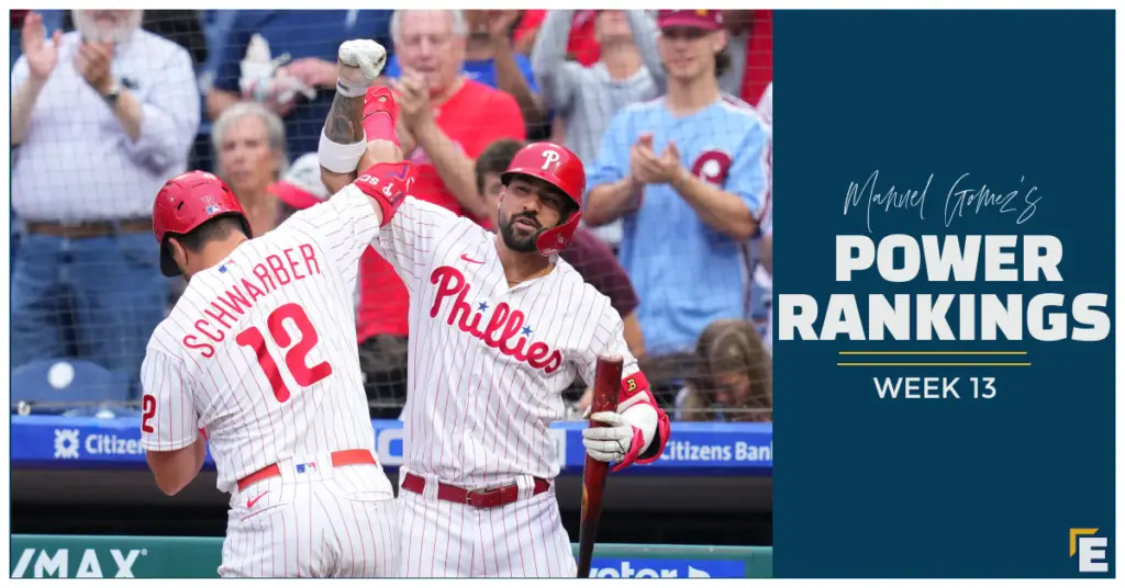 Philladelphia Phillies, MLB Power Rankings