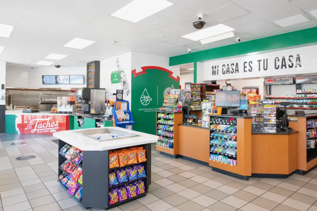 gas station counter design