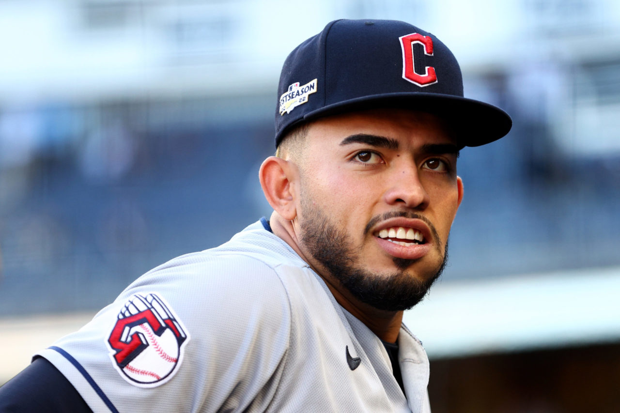 Guardians prospect Gabriel Arias is giving his first-hit ball to his