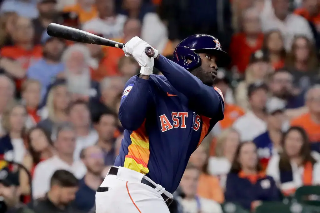 Yordan Alvarez's two-run single, 10/18/2023