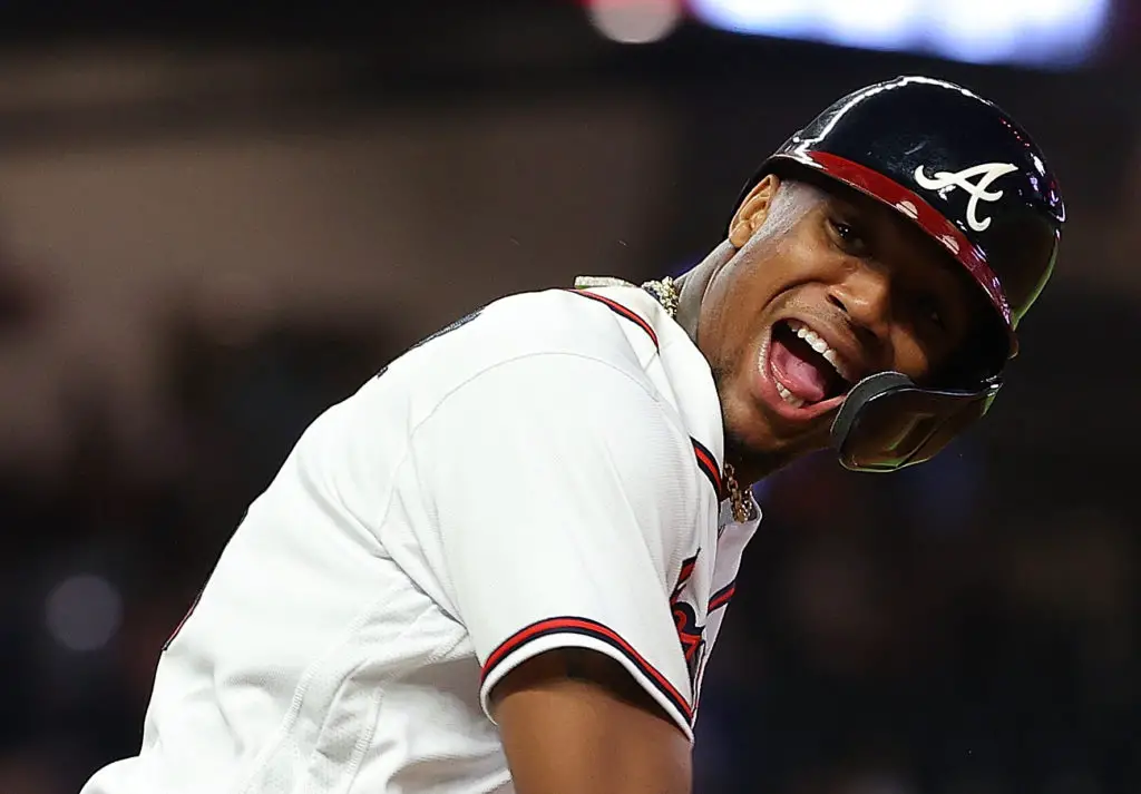 Ronald Acuña Jr. celebrates NL MVP with homer at home - Our Esquina